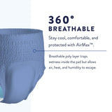 Prevail® Per-Fit® Male Adult Absorbent Underwear Pull On with Tear Away Seams Medium Disposable Heavy Absorbency (881919_BG) 20/BG