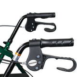 McKesson 4 Wheel Rollator Green Adjustable Height / Folding Aluminum Frame (1065265_EA) 1/EA