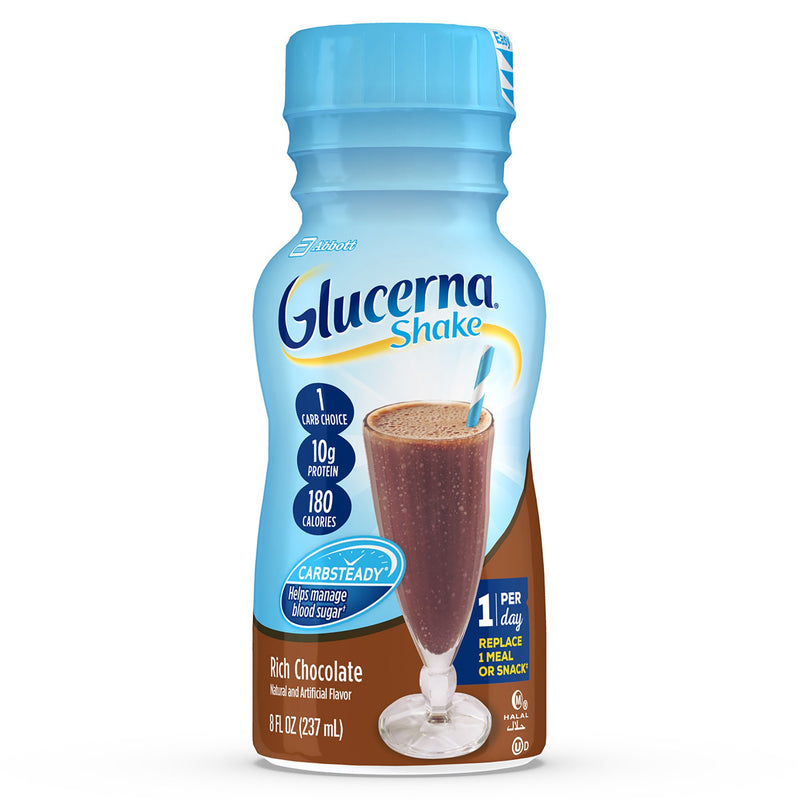 Glucerna® Original Shake Oral Supplement Rich Chocolate Flavor Liquid 8 oz. Bottle (649274_EA) 1/EA