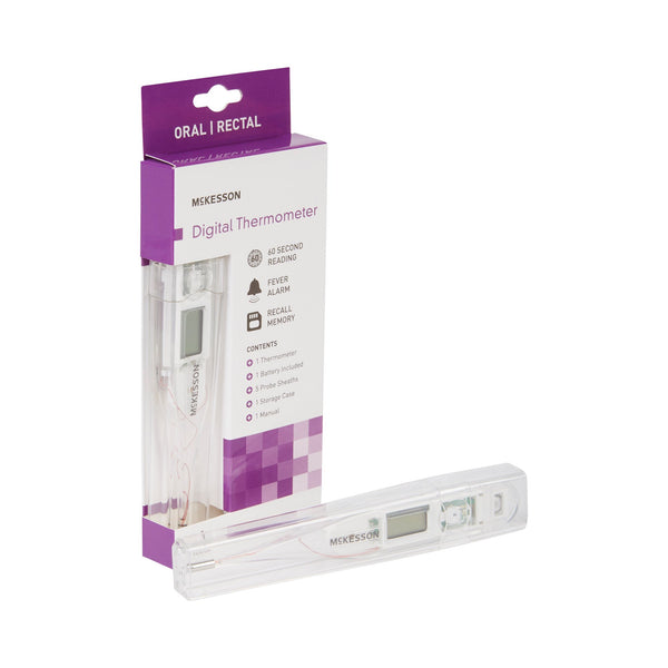 McKesson Digital Stick Thermometer Oral / Rectal / Axillary Probe Handheld (491097_EA) 1/EA
