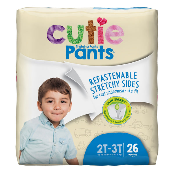 Cutie Pants® Male Toddler Training Pants Size 2T to 3T Disposable Heavy Absorbency (831574_CS) 104/CS