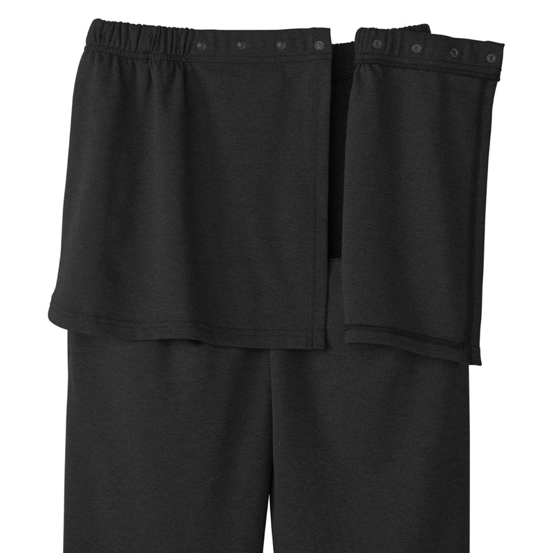 Silverts® Adaptive Pants Back Overlap 3X-Large Black Female (1219553_EA) 1/EA
