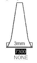 Ortec® Ear Speculum Tip Round Tip Plastic 3 mm Disposable (365135_PK) 1000/PK