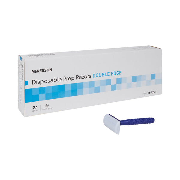 McKesson Surgical Prep Razor Double Edge Single Blade NonSterile Disposable (474851_BX) 24/BX