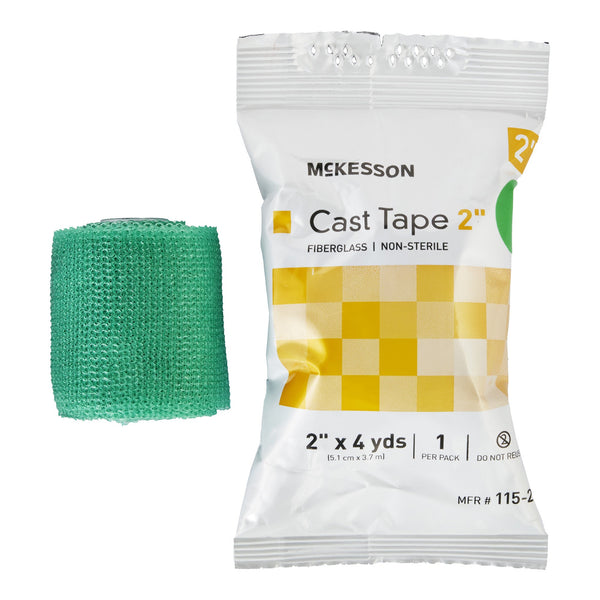 McKesson Cast Tape 2 Inch X 12 Foot Fiberglass Green (733686_BX) 10/BX