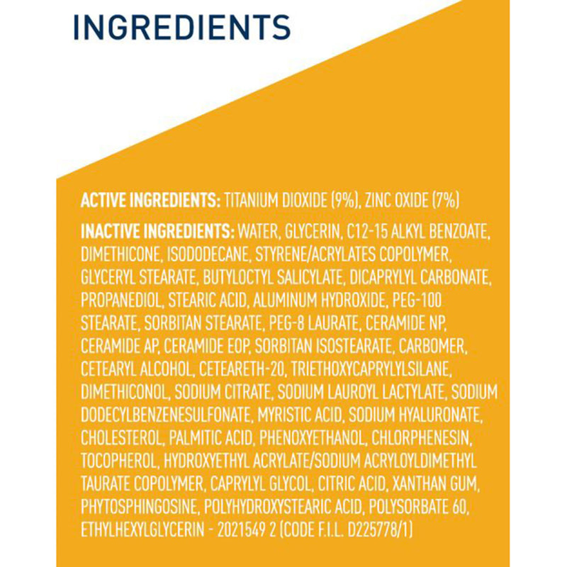 CeraVe® Hydrating Mineral Sunscreen Face Sunscreen SPF 50 Lotion 2.5 oz. Tube (1253472_EA) 1/EA