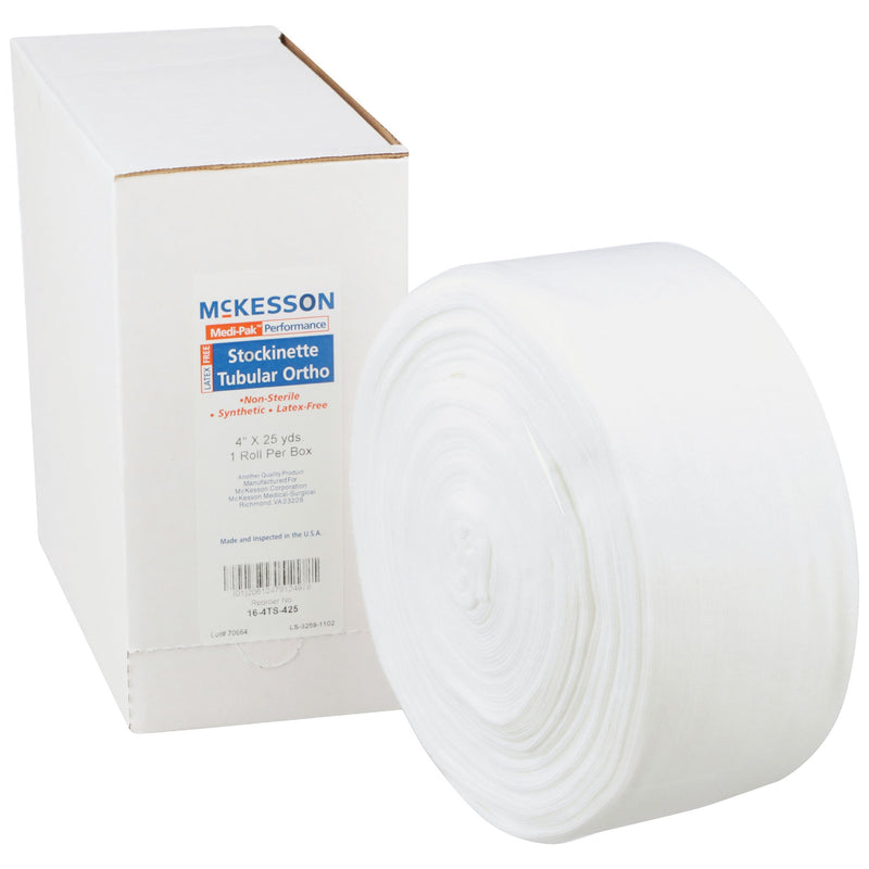 McKesson Stockinette Tubular 4 Inch X 25 Yard Polyester NonSterile (457644_CS) 10/CS
