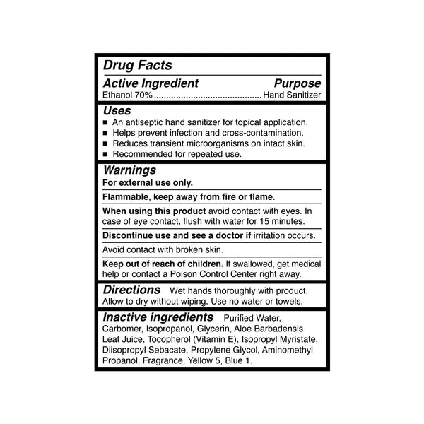 McKesson Premium Hand Sanitizer with Aloe 4 oz. Ethyl Alcohol Gel Bottle (937913_CS) 24/CS