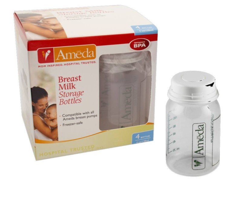 Ameda Breast Milk Storage Bottle 4 oz. Polypropylene (1040418_EA) 1/EA