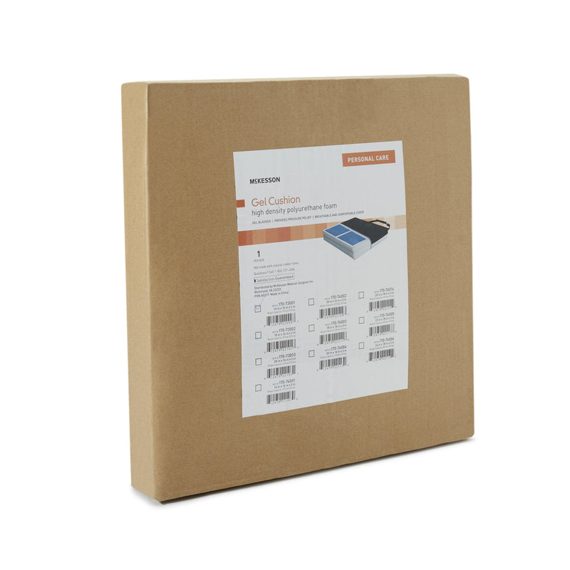 McKesson Seat Cushion 16 W X 16 L X 2 D Inch Foam / Gel (1065558_CS) 4/CS