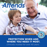 Attends® Unisex Youth Incontinence Brief Small Disposable Heavy Absorbency (959837_CS) 96/CS