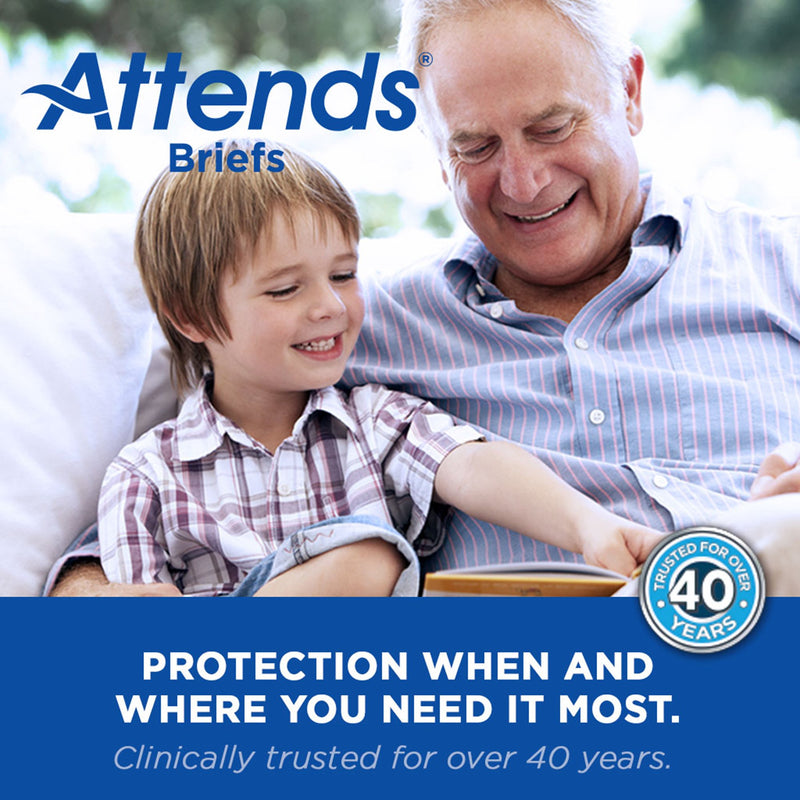 Attends® Unisex Youth Incontinence Brief Small Disposable Heavy Absorbency (959837_CS) 96/CS