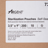 McKesson Argent™ Sure-Check® Sterilization Pouch Ethylene Oxide (EO) Gas / Steam 3-1/2 X 9 Inch Transparent / Blue Self Seal Paper / Film (527134_BX) 1/BX