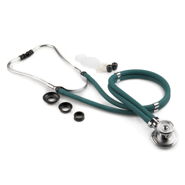 McKesson LUMEON™ Sprague Stethoscope Teal Blue 2-Tube 22 Inch Tube Double Sided Chestpiece (363735_EA) 1/EA