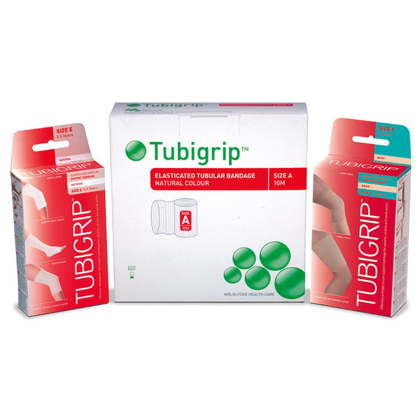 Tubigrip® Elastic Tubular Support Bandage 3-1/2 Inch X 11 Yard Large Ankle / Medium Knee / Small Thigh Pull On Natural NonSterile Size E Standard Compression (683707_EA) 1/EA