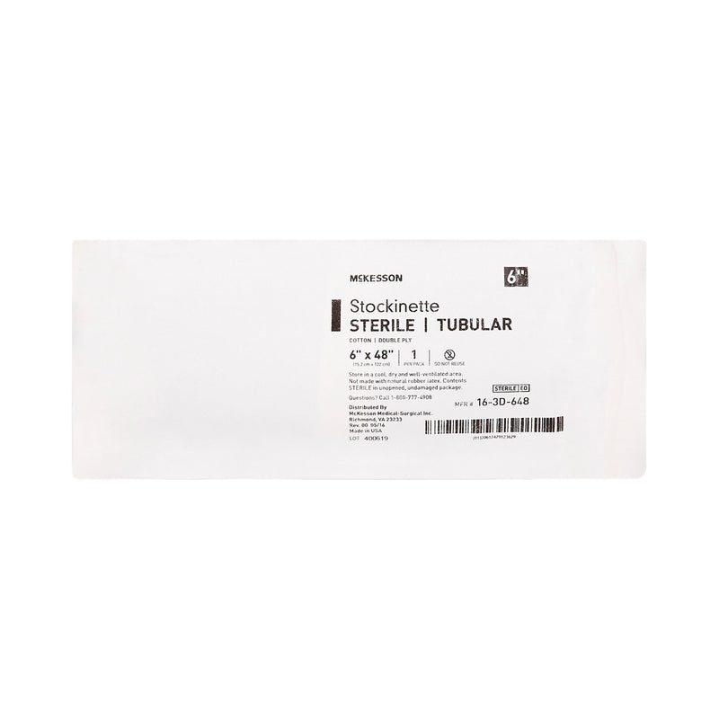 McKesson Surgical Stockinette Tubular 6 X 48 Inch Sterile (460832_CS) 18/CS