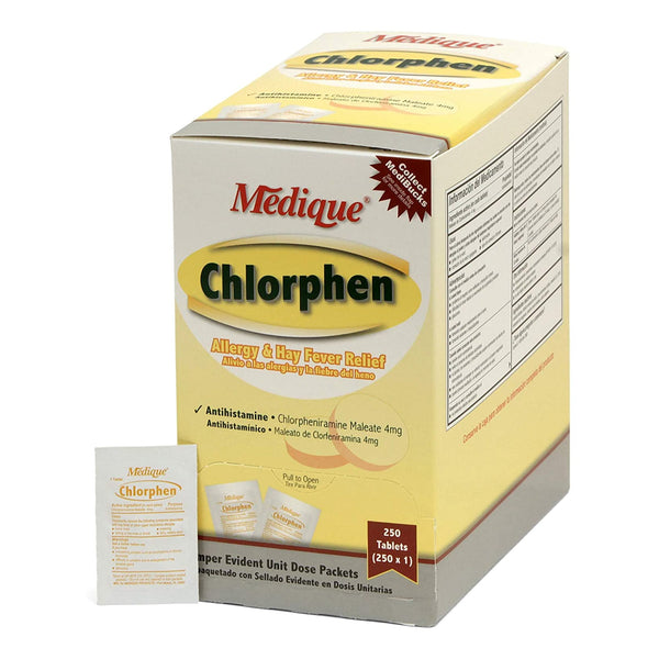Chlorphen Allergy Relief 4 mg Strength Tablet 1 per Box (305285_BX) 250/BX