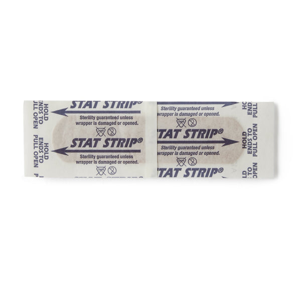 American® White Cross Stat Strip® Adhesive Strip 3/4 X 3 Inch Fabric Rectangle Tan Sterile (197057_BX) 100/BX