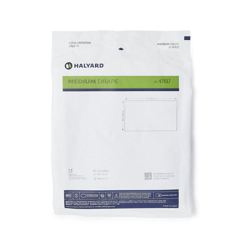 O&M Halyard Inc General Purpose Drape Medium Drape 40 W X 73 L Inch Sterile (1157868_CS) 60/CS