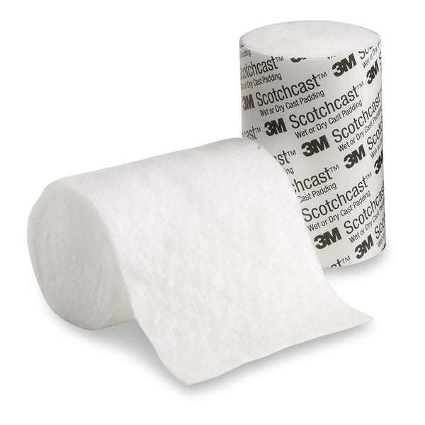 3M™ Scotchcast™ Wet or Dry Cast Padding Water Resistant 4 Inch X 4 Yard Polypropylene / Polyethylene Knit / Nonwoven Fibers NonSterile (540046_BG) 1/BG