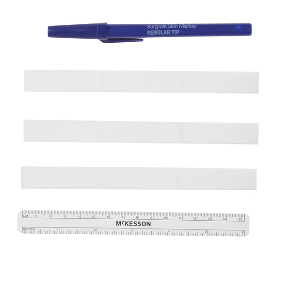 McKesson Skin Marker with Ruler and Labels Prep-Resistant Gentian Violet Ink Sterile Full Size Regular Tip (661789_EA) 1/EA
