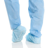 X-tra Traction® Shoe Cover One Size Fits Most Shoe High Nonskid Sole Blue NonSterile (167969_CS) 3/CS