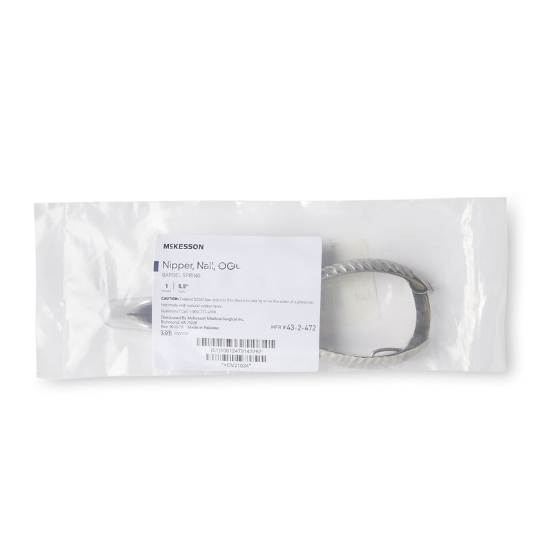 McKesson Performance Nail Nipper Concave Jaw 5-1/2 Inch Length Chrome Covered Stainless Steel (487549_EA) 1/EA