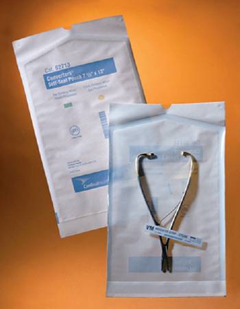 Cardinal Sterilization Pouch Ethylene Oxide (EO) Gas / Steam 3-1/2 X 22 Inch Transparent / White Self Seal Paper / Film (341919_PK) 200/PK