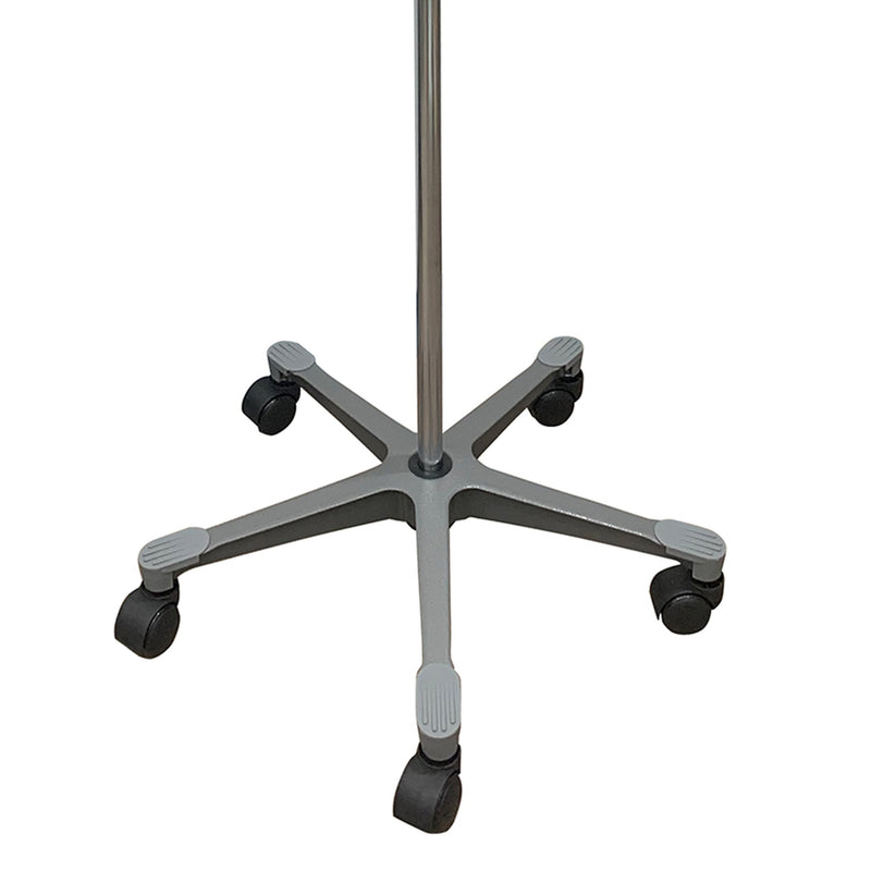 McKesson IV Stand Floor Stand 2 Hooks 5 Legs with Casters (1223671_EA) 1/EA