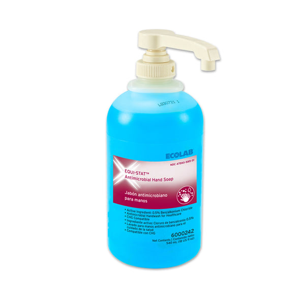 Equi-Stat™ Antimicrobial Soap Liquid 18.2 oz. Pump Bottle Floral Scent (1105193_CS) 12/CS