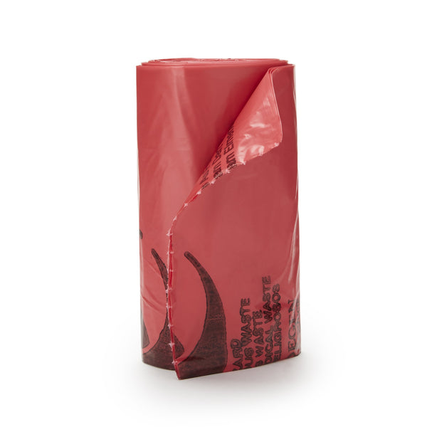 McKesson Biohazard Waste Bag Biohazard Symbol / Infectious Waste 7 to 10 gal. Red 24 X 24 Inch (185449_CS) 250/CS
