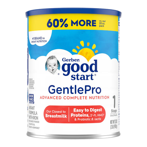 Gerber® Good Start® GentlePro Infant Formula Unflavored 32 oz. Can Powder Iron (1246299_EA) 1/EA