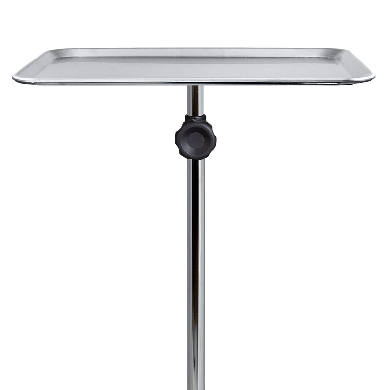 McKesson Mobile Instrument Stand Hand Operated Single Post 5-Leg Base Small Tray (1215721_CS) 1/CS