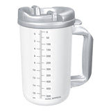 Whirley-DrinkWorks!™ Insulated Drinking Mug 20 oz. Clear Cup / Granite Lid Plastic Reusable (570986_EA) 1/EA