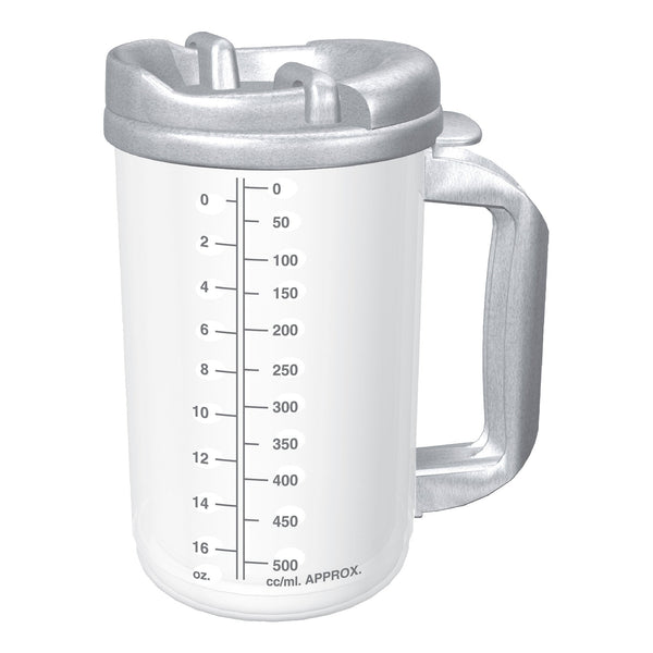 Whirley-DrinkWorks!™ Insulated Drinking Mug 20 oz. Clear Cup / Granite Lid Plastic Reusable (570986_EA) 1/EA