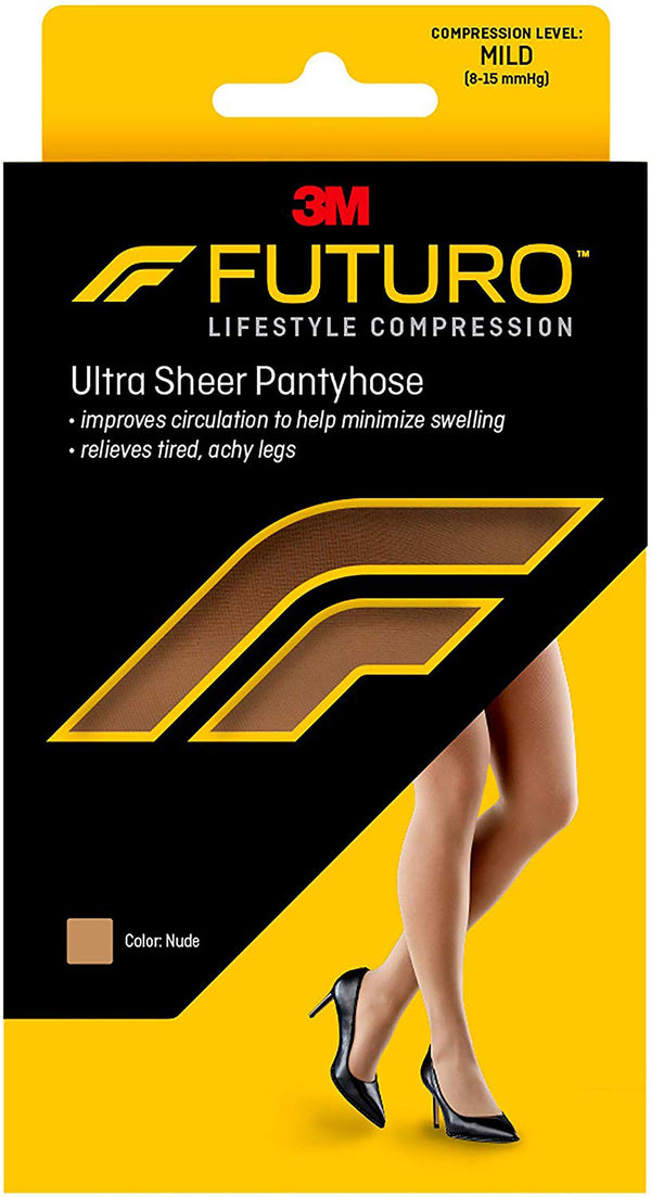 3M™ Futuro™ Energizing Compression Pantyhose Waist High Large Nude Closed Toe (1084259_PR) 1/PR