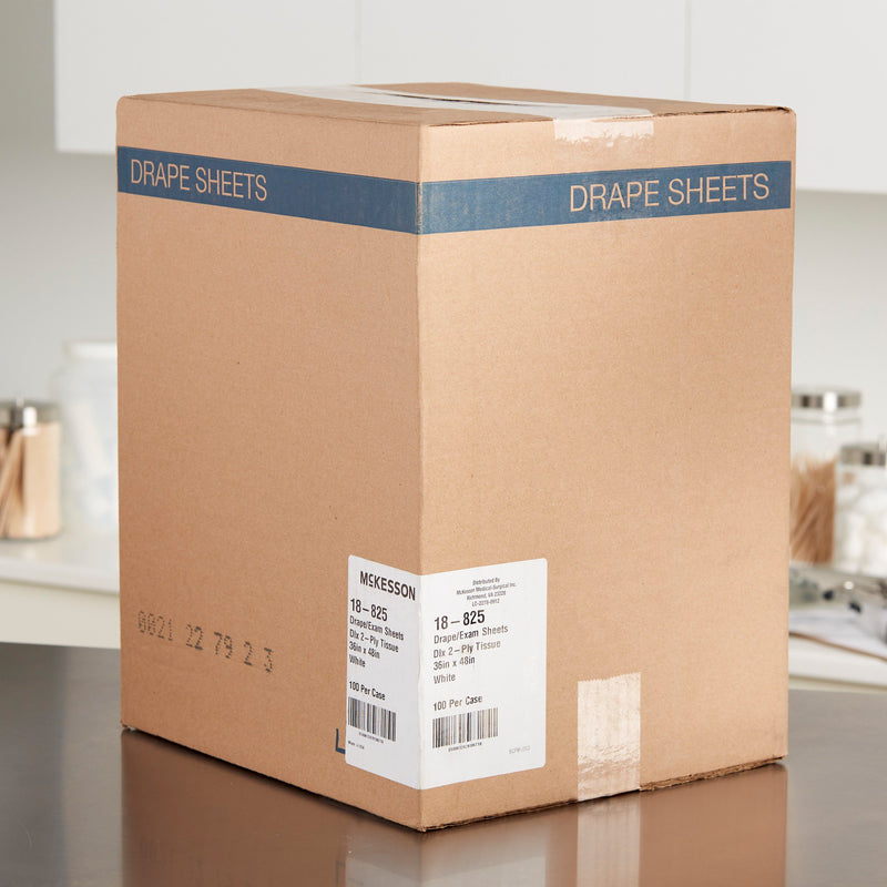 McKesson General Purpose Drape Physical Exam Drape 36 W X 48 L Inch NonSterile (181029_CS) 100/CS