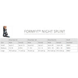 Ossur® FormFit® Night Splint Medium Adjustable Strap / Buckle Closure Male 7-1/2 to 10 / Female 8 to 10-1/2 Foot (624265_EA) 1/EA