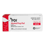 PDI® Alcohol Prep Pad 70% Strength Isopropyl Alcohol Individual Packet Medium Sterile (173778_EA) 1/EA