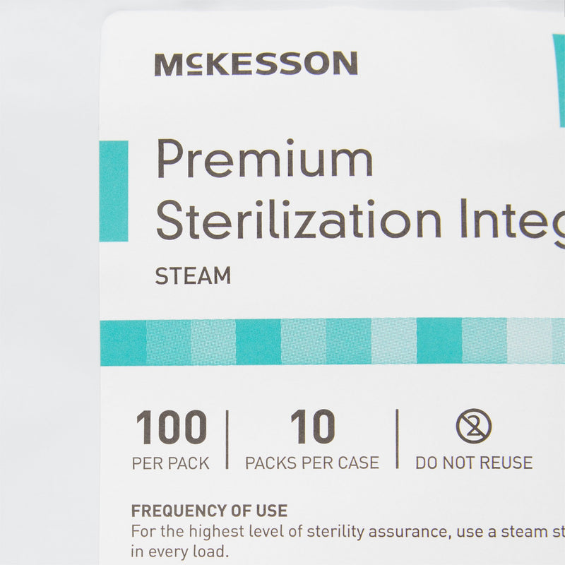 McKesson Sterilization Chemical Integrator Strip Steam 4 Inch Length (524536_PK) 1/PK