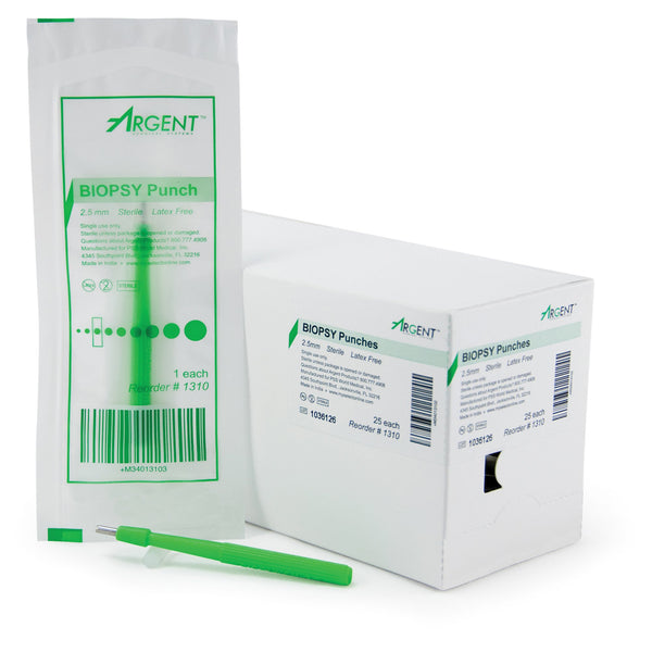 McKesson Argent™ Biopsy Punch Dermal 2.5 mm (1175171_BX) 25/BX