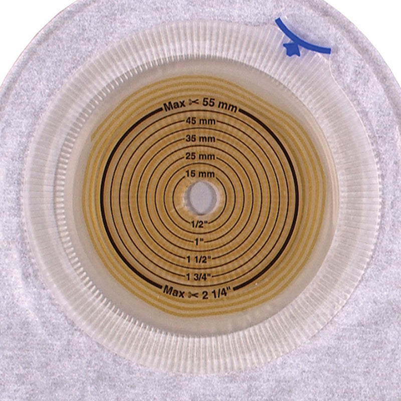 Assura® Urostomy Pouch One-Piece System 9-1/2 Inch Length Flat, Trim to Fit 3/8 to 2-1/4 Inch Stoma Drainable (473536_BX) 10/BX