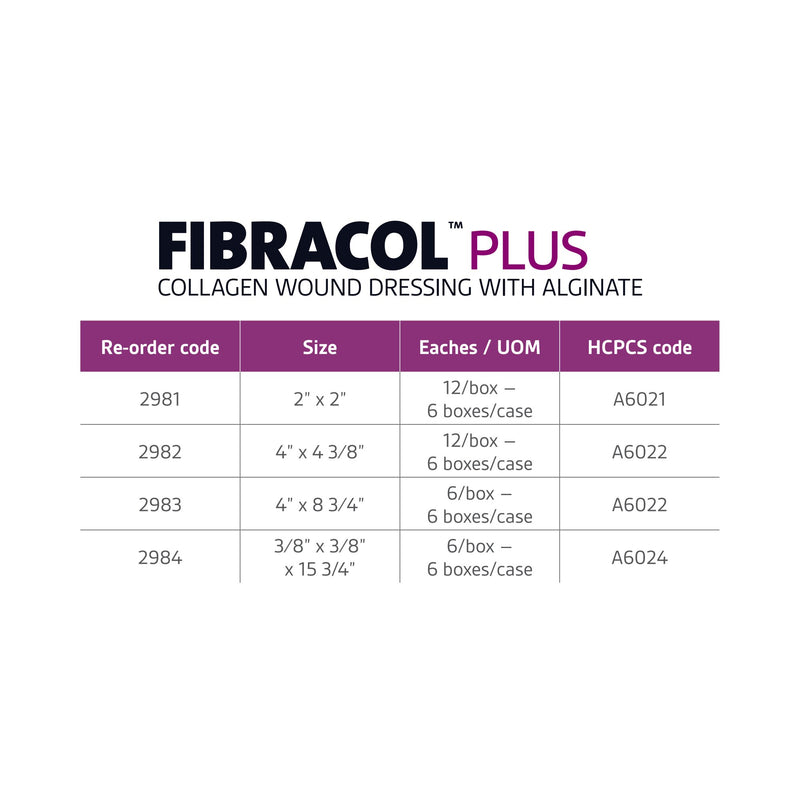 Fibracol™ Plus Collagen Dressing 4 X 4 Inch Square Sterile (368788_EA) 1/EA