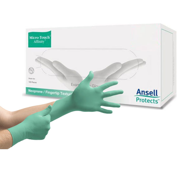 Micro-Touch® Affinity® Exam Glove Small NonSterile Polychloroprene Standard Cuff Length Textured Fingertips Green Chemo Tested (479457_BX) 1/BX