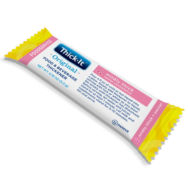 Thick-It® Original Food and Beverage Thickener 5 Gram Individual Packet Unflavored Powder IDDSI Level 2 Mildly Thick (1084079_CS) 200/CS