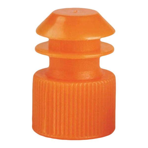 McKesson Tube Closure Polyethylene Flanged Plug Cap Orange 13 mm For Use with 13 mm Blood Drawing Tubes, Glass Test Tubes, Plastic Culture Tubes NonSterile (1175282_CS) 20000/CS