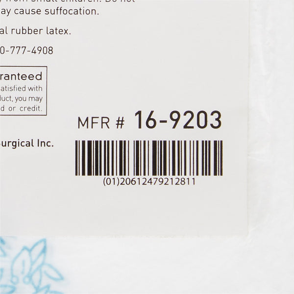 McKesson Bedside Bag 7 X 11.5 Inch White / Blue Floral Print Polyethylene (472251_CS) 2000/CS
