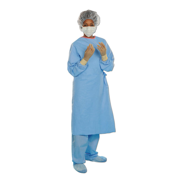 Aero Blue Surgical Gown with Towel 2X-Large Blue Sterile AAMI Level 3 Disposable (938745_CS) 28/CS