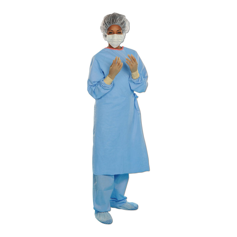 Aero Blue Surgical Gown with Towel 2X-Large Blue Sterile AAMI Level 3 Disposable (938745_CS) 28/CS
