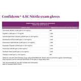 McKesson Confiderm® 4.5C Exam Glove Large NonSterile Nitrile Standard Cuff Length Textured Fingertips Blue Chemo Tested (921604_CS) 1000/CS